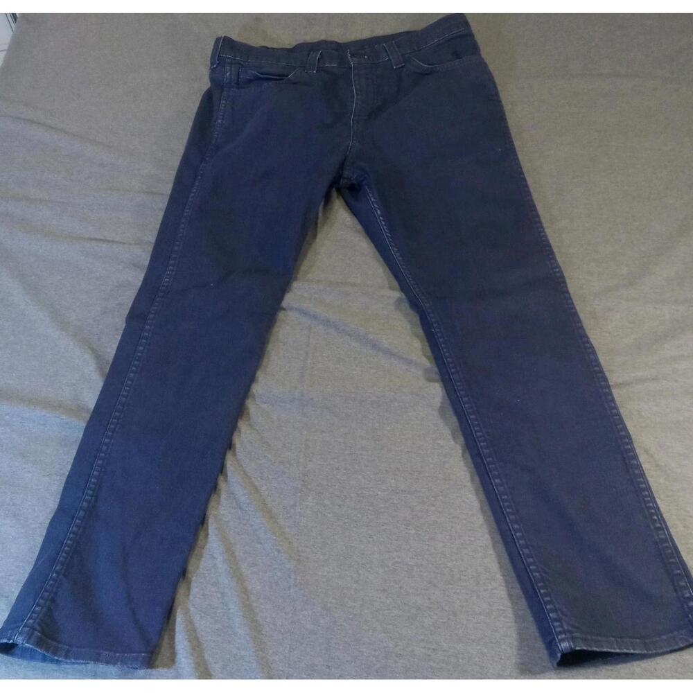 LEVI Strauss And Co Jeans Womens Size 33x30 Blue Dark Denim Classic Boot Stretch